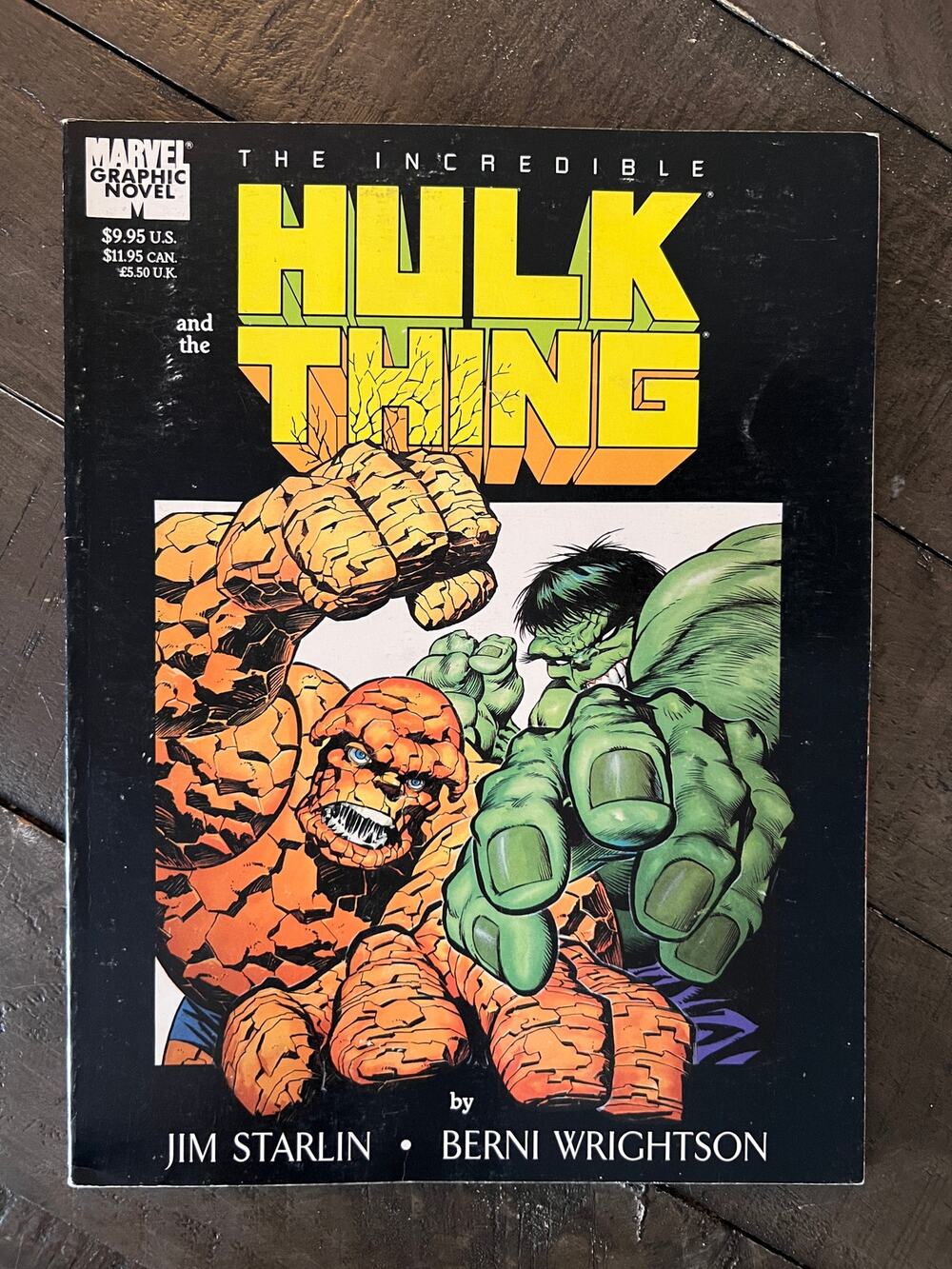 VINTAGE 1987 Marvel "HULK VS. THING" Graphic Novel - VF/NM - Never Opened!